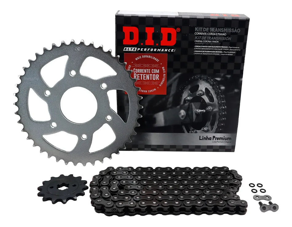 KIT DE ARRASTRE KTM DUKE 200 - RC 200 - 42T/14T-520VD-114ZB - C/ORING - LINEA PREMIUM - DID