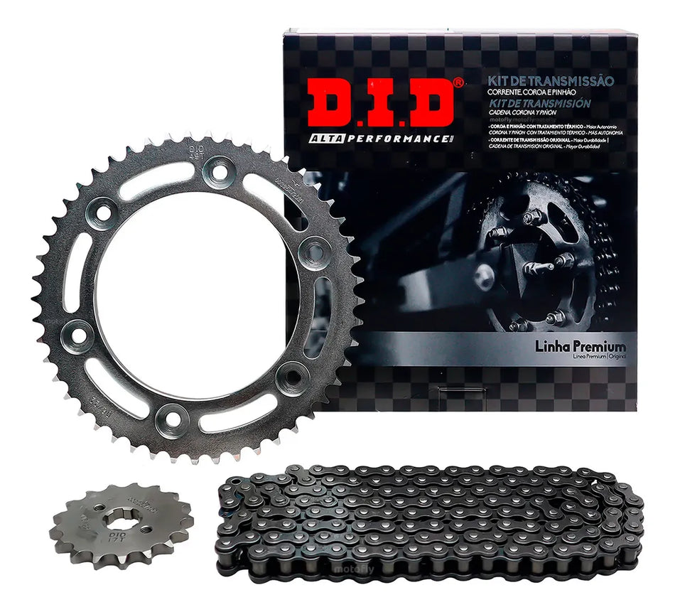 KIT DE ARRASTRE HONDA XR 150L - 49T/17T-428HS-132L - LINEA PREMIUM - DID