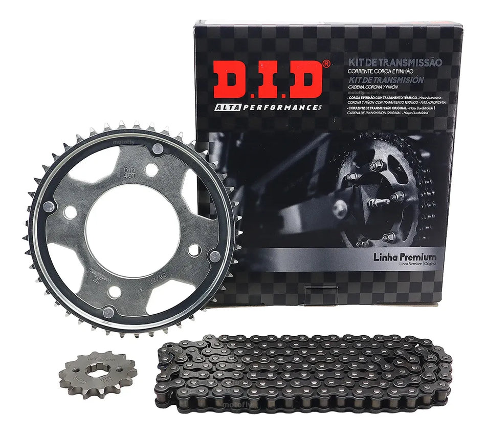 KIT DE ARRASTRE HONDA CB 190R - 45T/14T-428HS-132L - LINEA PREMIUM - DID