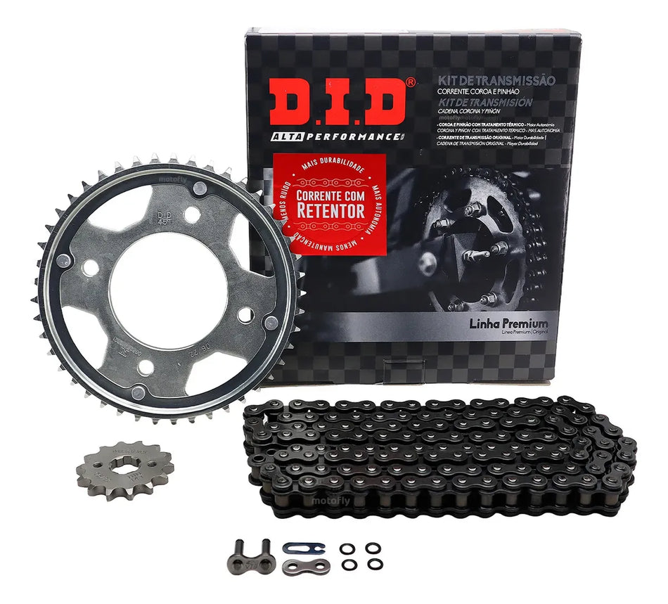 KIT DE ARRASTRE HONDA CB 190R - 45T/14T - 428HXV-132L - C/ORING - LINEA PREMIUM - DID
