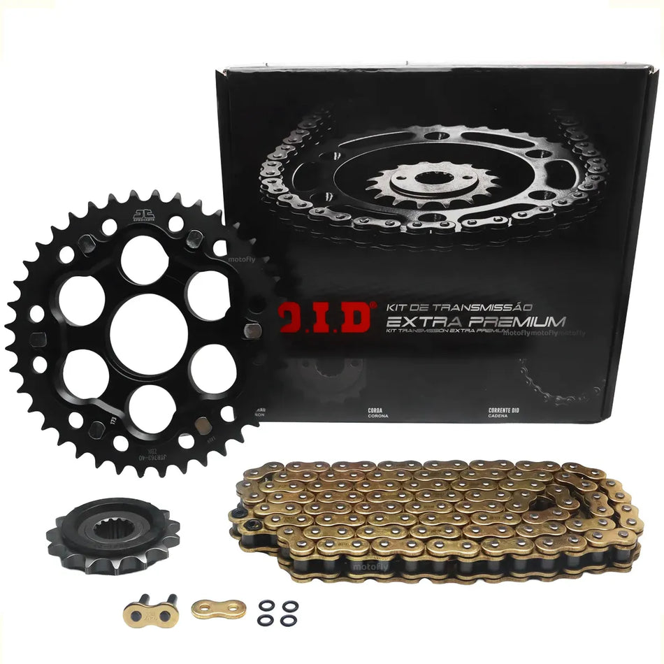 KIT DE ARRASTRE DUCATI MULTISTRADA 1260 - 40T/15T - 530ZVM - X - 114ZB JAPON - C/XRING - LINEA EXTRA PREMIUM - DID
