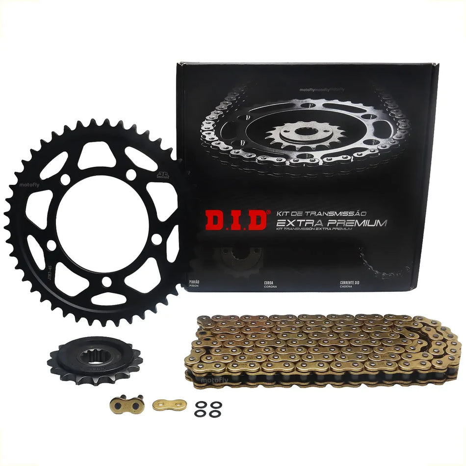 KIT DE ARRASTRE BMW S 1000 XR '14-19 - 45T/17T-525ZVM-X-128ZB JAPON - C/XRING - LINEA EXTRA PREMIUM - DID