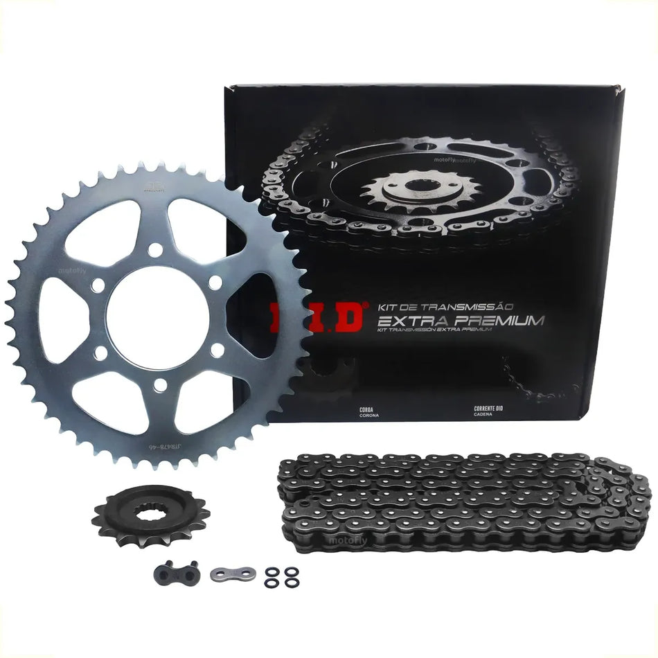 KIT DE ARRASTRE KAWASAKI EN VULCAN 650 S - 46T/15T - 520V0-120ZB JAPON - C/ORING - LINEA EXTRA PREMIUM - DID