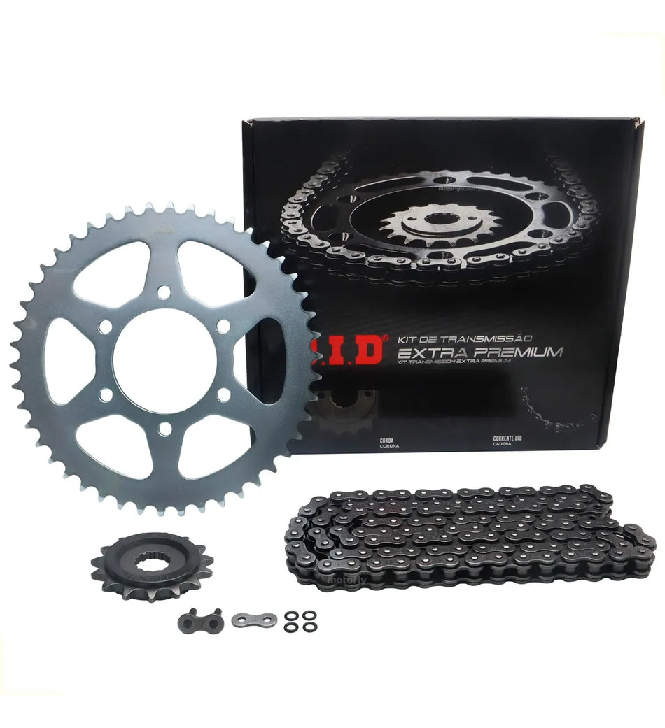 KIT DE ARRASTRE KAWASAKI VERSYS 650 - ER-6N - Z 650 - 46T/15T - 520V0-114ZB JAPON - C/ORING - LINEA EXTRA PREMIUM - DID