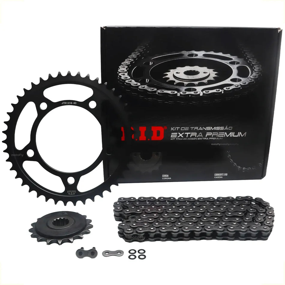 KIT DE ARRASTRE HONDA NC 750X - 43T/17T 520V0-114ZB JAPON - C/ORING - LINEA EXTRA PREMIUM - DID