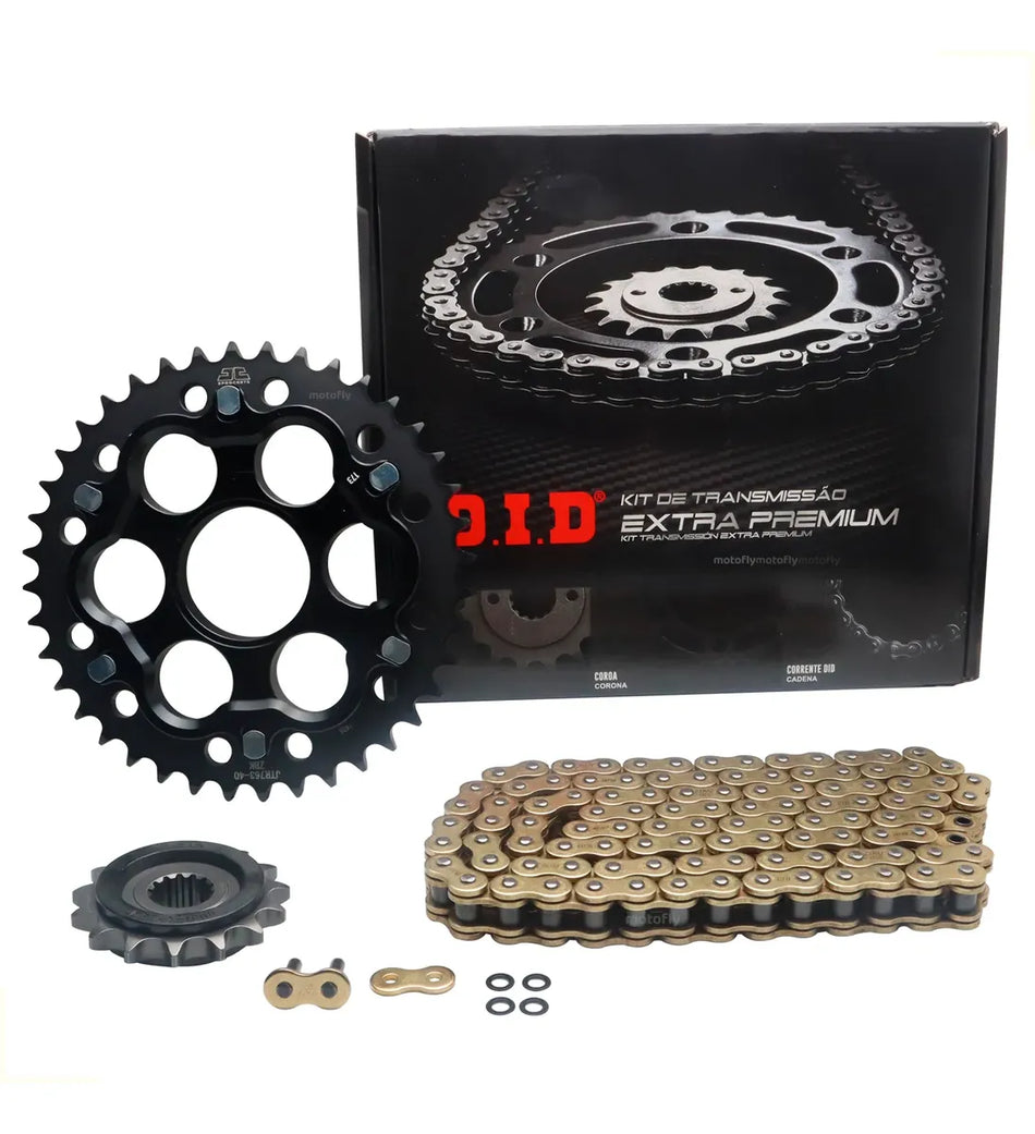 KIT DE ARRASTRE DUCATI MULTISTRADA 1200 '10-17 - 40T/15T - 530ZVM-X-108ZB JAPON - C/XRING - LINEA EXTRA PREMIUM - DID