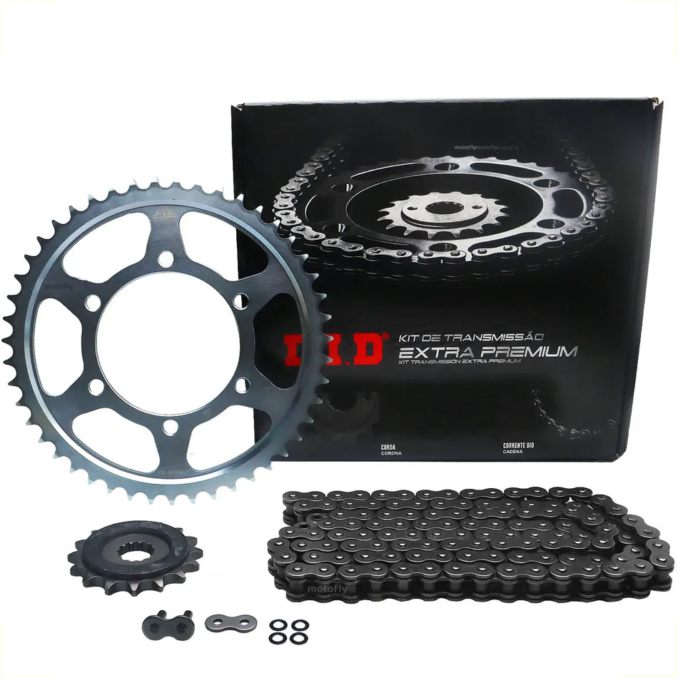 KIT DE ARRASTRE TRIUMPH STREET TRIPLE 675 - 47T/16T - 525VX3-118ZB JAPON - C/XRING - LINEA EXTRA PREMIUM - DID