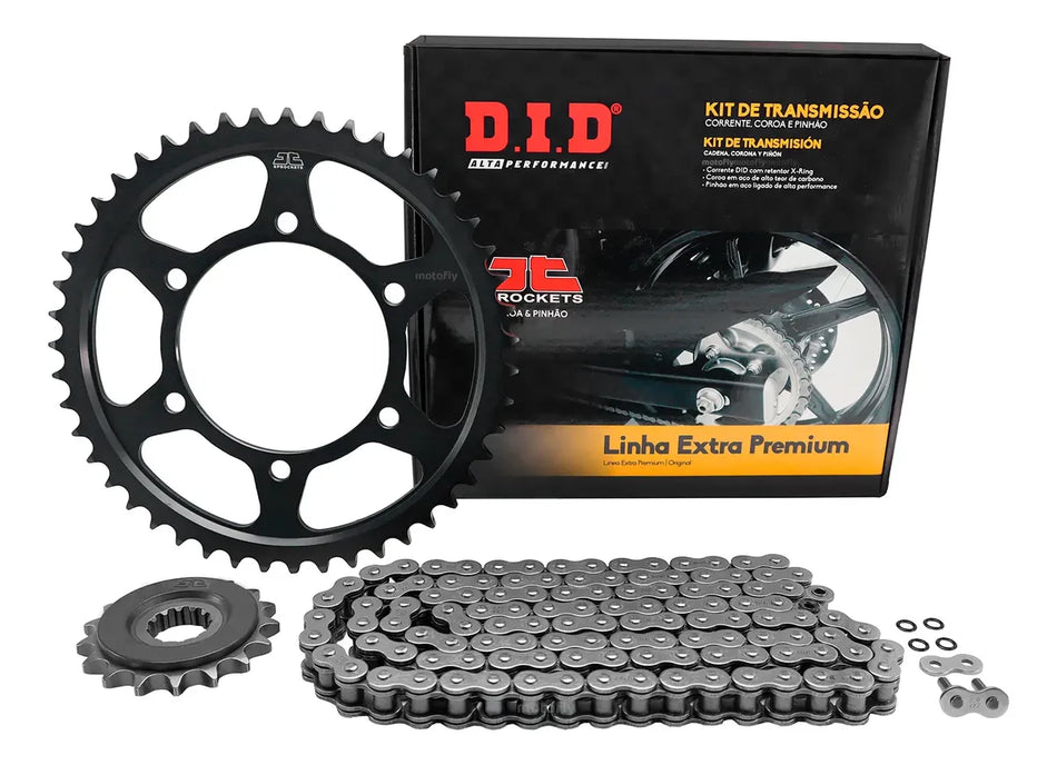 KIT DE ARRASTRE YAMAHA YZF R1 09-14 - 47T/17T - 530VX3-120ZB JAPON - C/XRING - EXTRA PREMIUM - DID