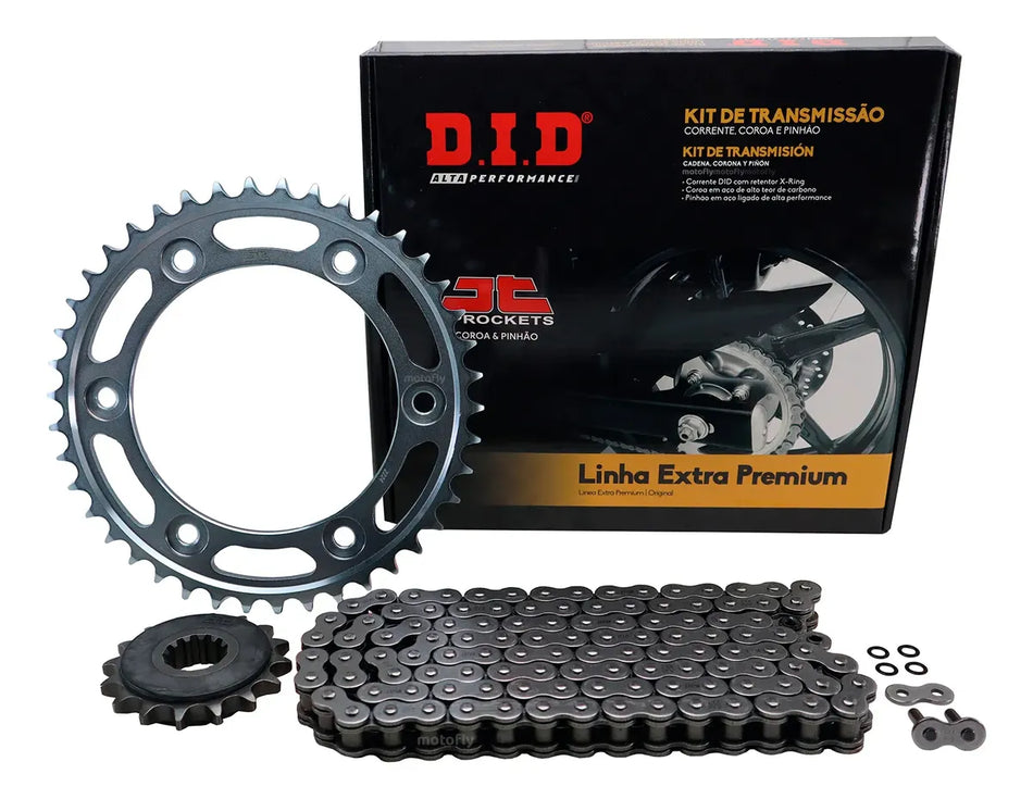 KIT DE ARRASTRE HONDA CBR 1000RR FIREBLADE 08-16 - 42T/16T - 530VX3-116ZB JAPON - C/XRING - LINEA EXTRA PREMIUM - DID