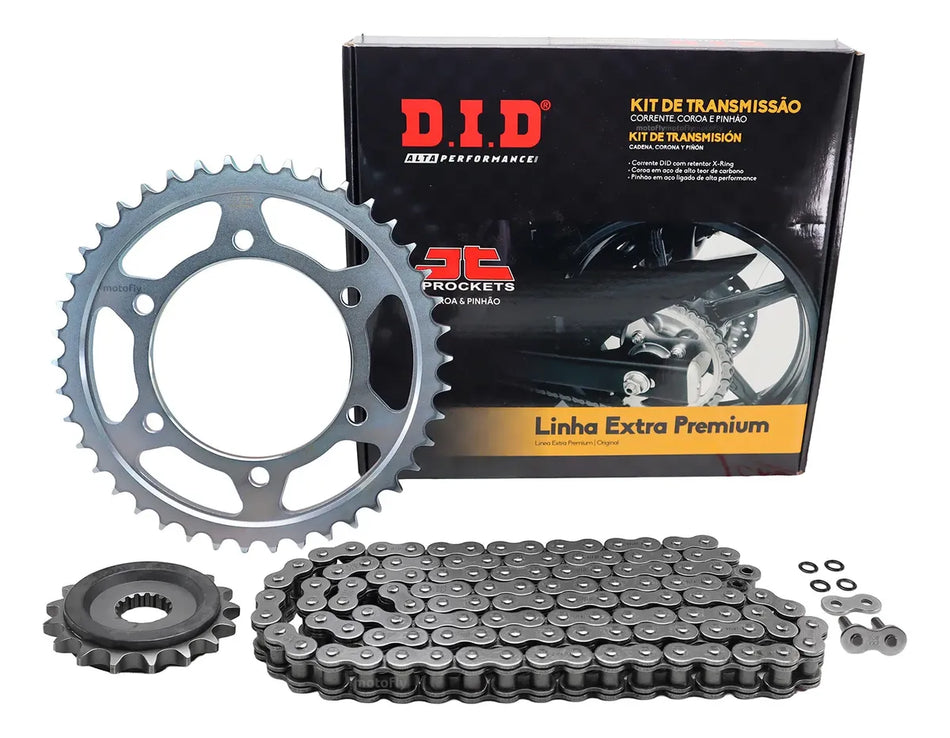 KIT DE ARRASTRE SUZUKI GSX-R 1000 09-16 - 42T/17T-530VX3-114ZB JAPON - C/XRING - LINEA EXTRA PREMIUM - DID