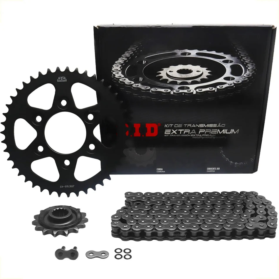 KIT DE ARRASTRE DUCATI MULTISTRADA 950 - V2/V2 S - 43T/15T - 525VX3-114ZB JAPON - C/XRING - LINEA EXTRA PREMIUM - DID