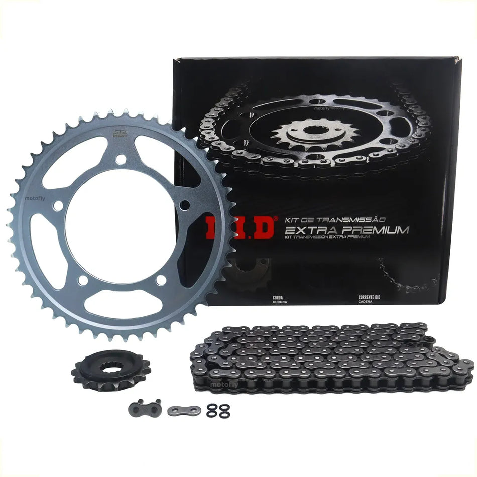 KIT DE ARRASTRE SUZUKI V-STROM 650 XT - 47T/15T-525V0-120ZB JAPON - C/ORING - LINEA EXTRA PREMIUM - DID