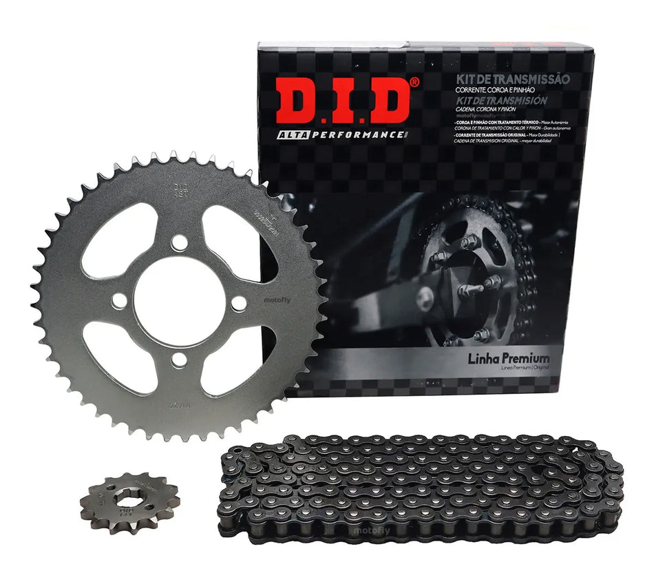 KIT DE ARRASTRE YAMAHA XTZ 125 - 48T/14T - 428HS-122L - LINEA PREMIUM - DID