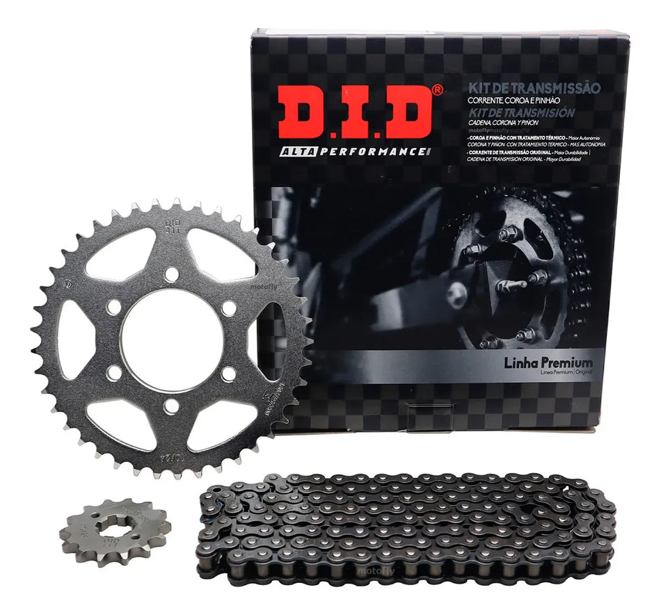 KIT DE ARRASTRE YAMAHA XTZ 150 - 41T/14T - 428HS-122L - LINEA PREMIUM - DID