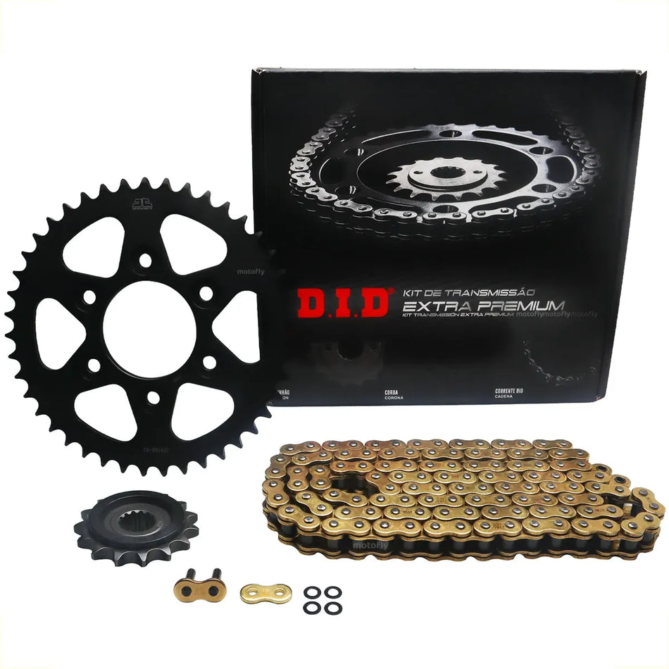 KIT DE ARRASTRE DUCATI MULTISTRADA 1200 ENDURO '16-18 - 43T/15T-530ZVM-X-116ZB JAPON - C/XRING - LINEA EXTRA PREMIUM - DID