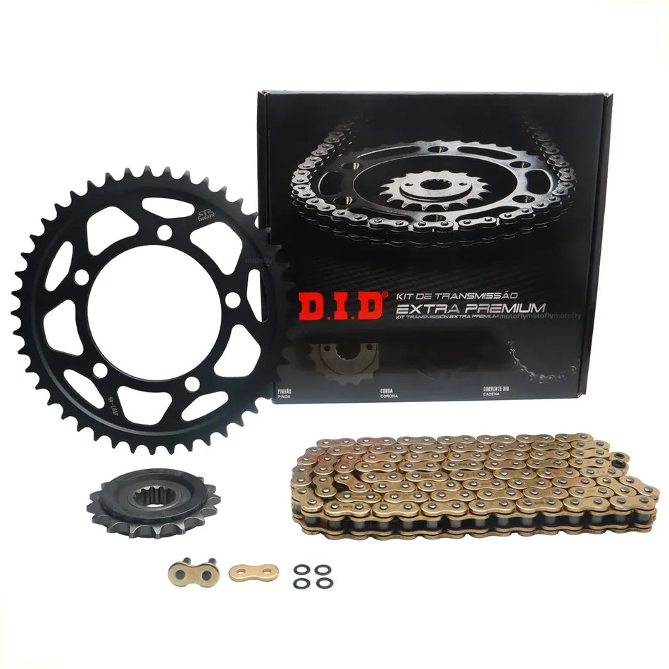 KIT DE ARRASTRE BMW S 1000 RR '12-18 - S 1000 R '13-18 - 45T/17T - 525ZVM-X-120ZB JAPON - C/XRING - LINEA EXTRA PREMIUM - DID