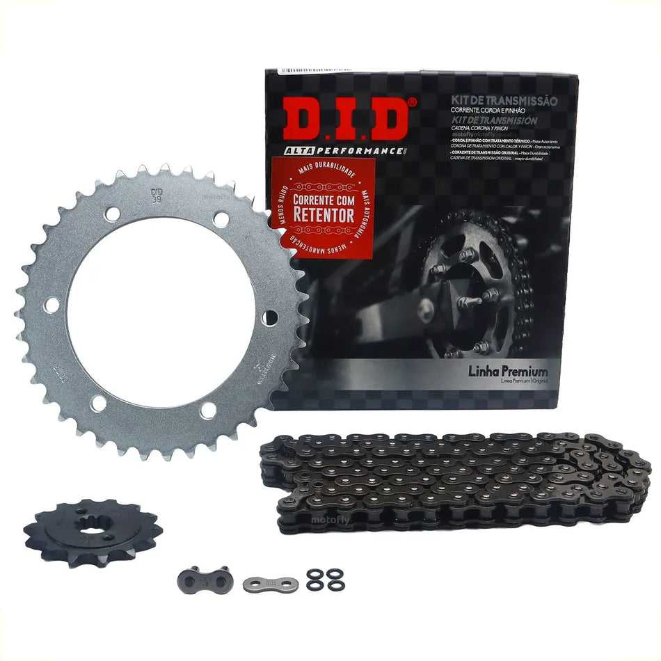 KIT DE ARRASTRE HONDA XR TORNADO 300 - 39T/14T - 520VD-108ZB - C/ORING - LINEA PREMIUM - DID