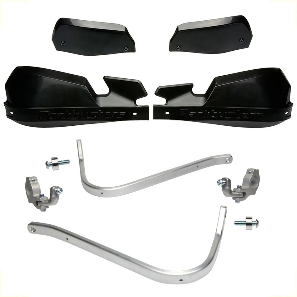 CUBRE PUÑOS ALUMINIO VPS PARA MANUBRIO FAT 28,6MM - UNIVERSAL - NEGRO/NEGRO - BARKBUSTERS