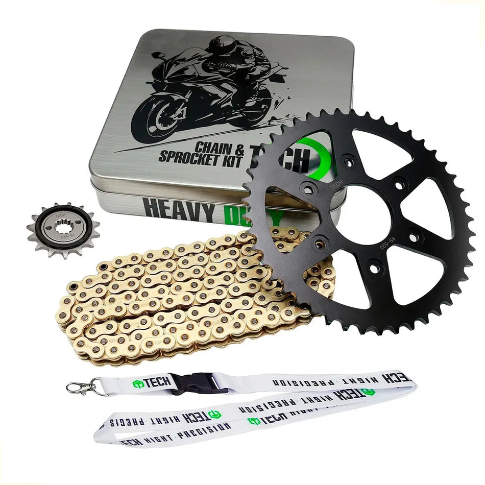 KIT DE ARRASTRE BAJAJ DOMINAR 400 - REFORZADA - GOLD
