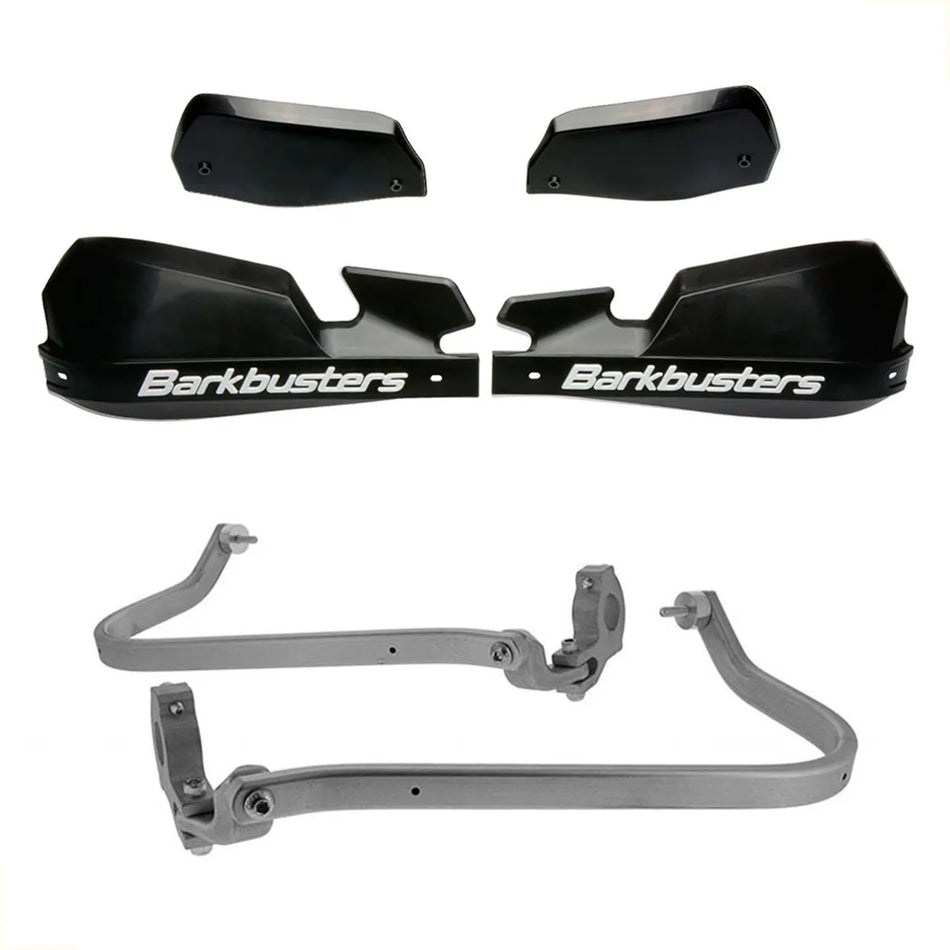 CUBRE PUÑOS ALUMINIO VPS KTM 390 ADVENTURE - ROYAL ENFIELD HIMALAYAN 16-21 - BAJAJ DOMINAR 400 - YAMAHA XT 660R - NEGRO/BLANCO [INCLUYE PLASTICOS VPS] - BARKBUSTERS