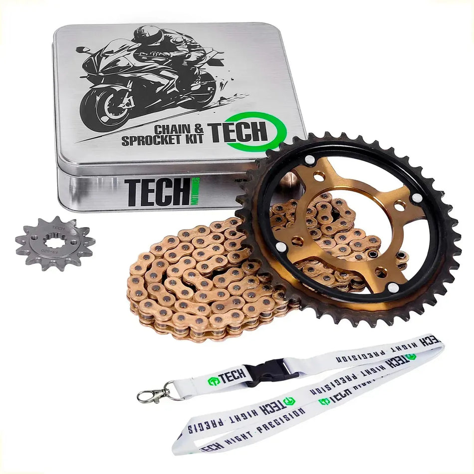 KIT DE ARRASTRE HONDA CB TWISTER 250 - REFORZADO - DORADO