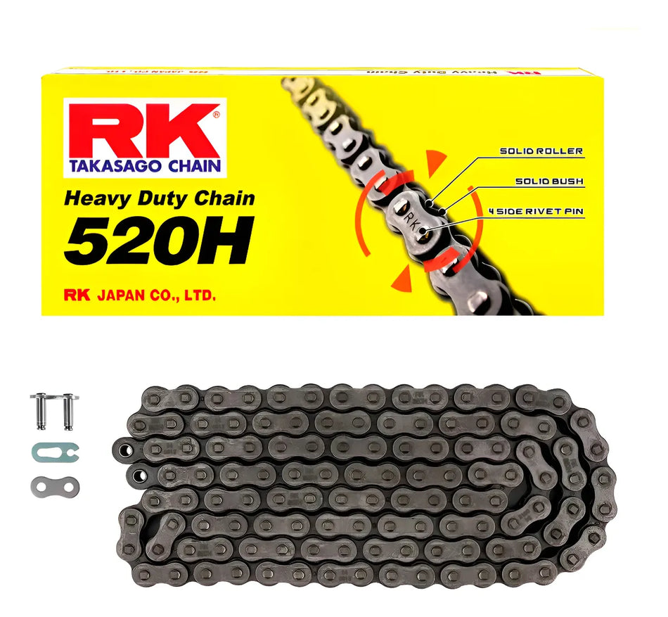CADENA HEAVY DUTY MOTOCROSS 520H X 120L NEGRA - RK
