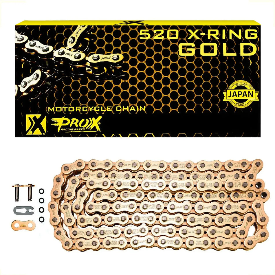 CADENA 520 X 120L GOLD X-RING - JAPON - PROX