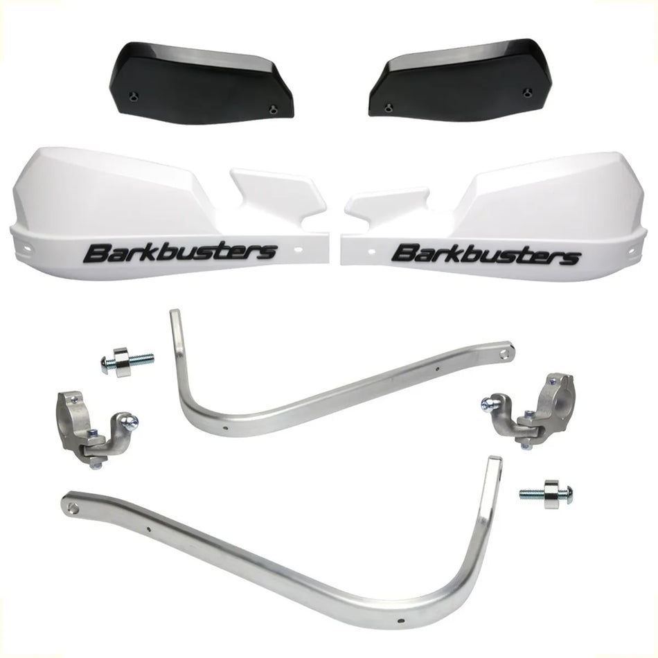 CUBRE PUÑOS ALUMINIO KTM ADVENTURE 790/890/1090/1190/1290 BLANCO/NEGRO - BARKBUSTERS