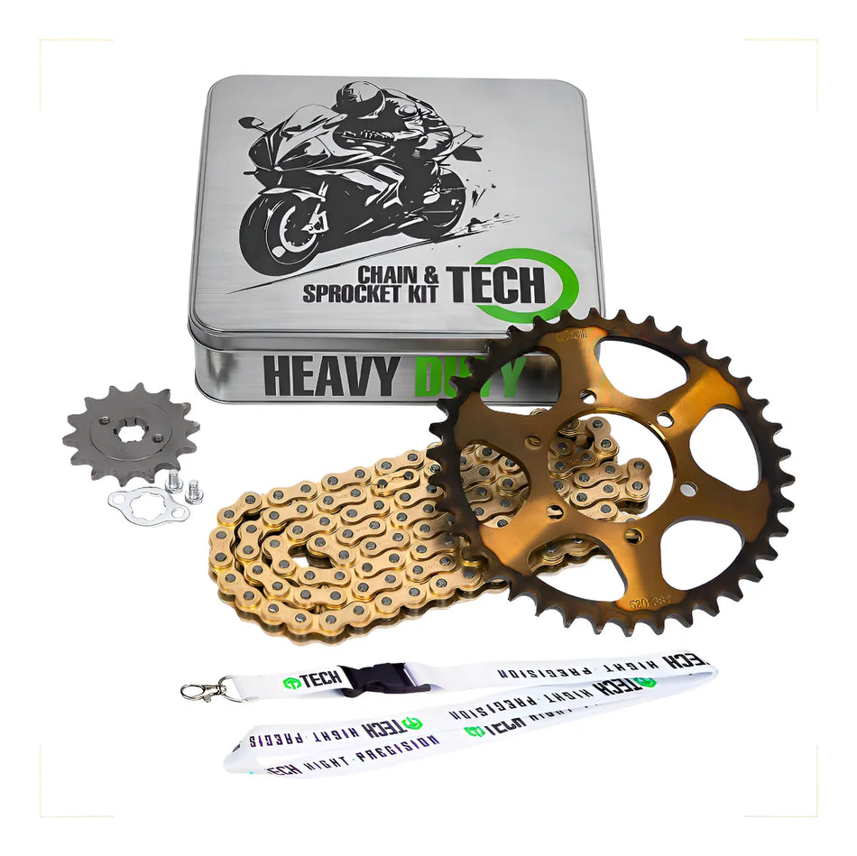 KIT DE ARRASTRE BAJAJ AVENGER 150/220 - REFORZADO - GOLD - TECH