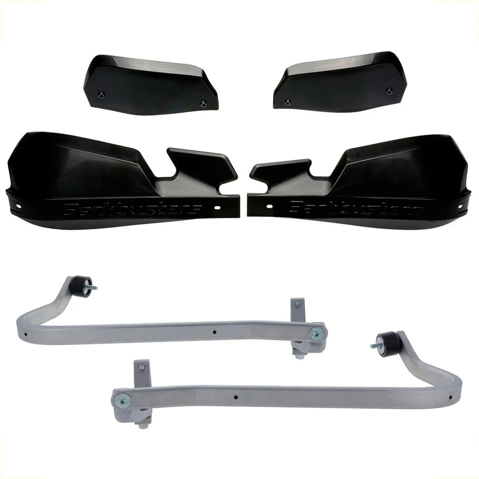 CUBRE PUÑOS ALUMINIO ROYAL ENFIELD HIMALAYAN 450 - GUERRILLA 450 - NEGRO/NEGRO [INCLUYE PLASTICOS VPS] - BARKBUSTERS