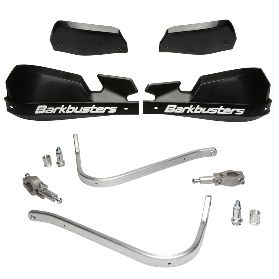 CUBRE PUÑOS ALUMINIO DUCATI SCRAMBLER 800 - CLASSIC - ICON - URBAN - ENDURO - NEGRO/BLANCO [INCLUYE PLASTICOS VPS] - BARKBUSTERS