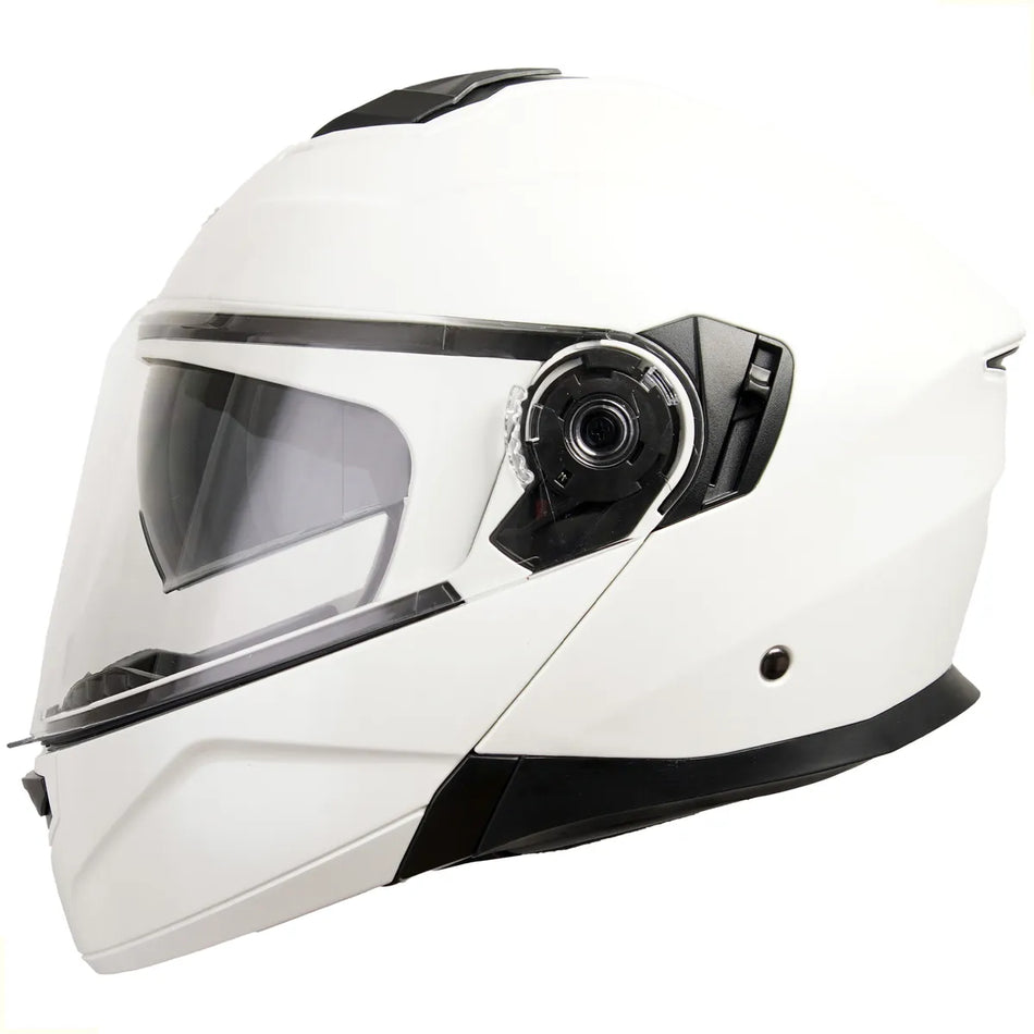 CASCO VEGA HELMET CALDERA ABATIBLE - DOT CERTIFICADO - BLANCO
