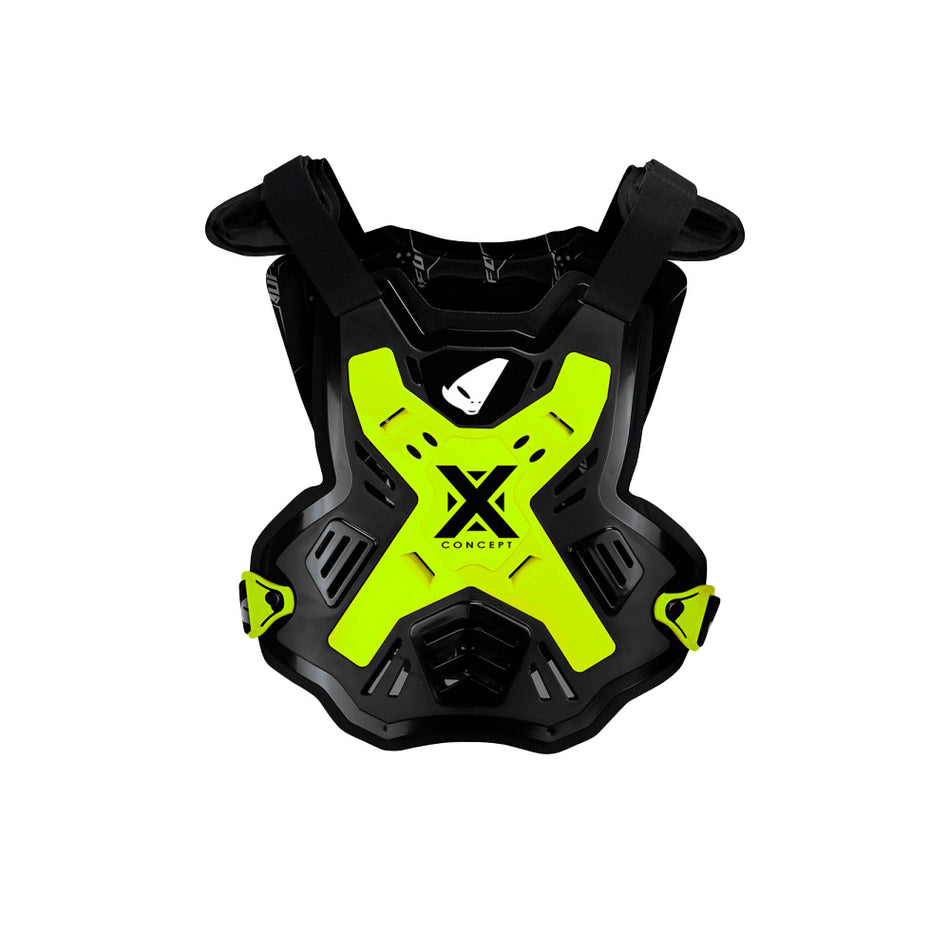 PETO ESQUELETO X-CONCEPT PROTECTOR PECHO - MOTOCROSS/ENDURO - AMARILLO