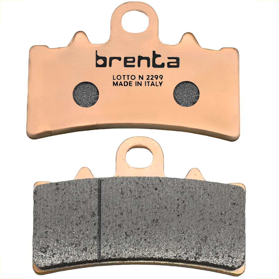 BALATAS DE FRENO - SINTERIZADA - BRENTA 4154/FA606/07GR18 - ITALIA