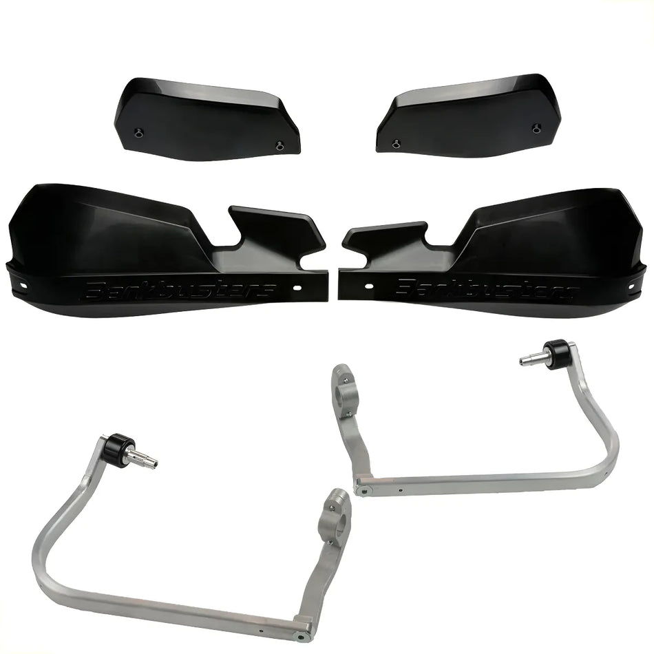 CUBRE PUÑOS ALUMINIO BMW R NINE T 1200 SCRAMBLER - R NINE T 1200 URBAN - R 12 G/S - NEGRO/NEGRO [INCLUYE PLASTICOS VPS] - BARKBUSTERS