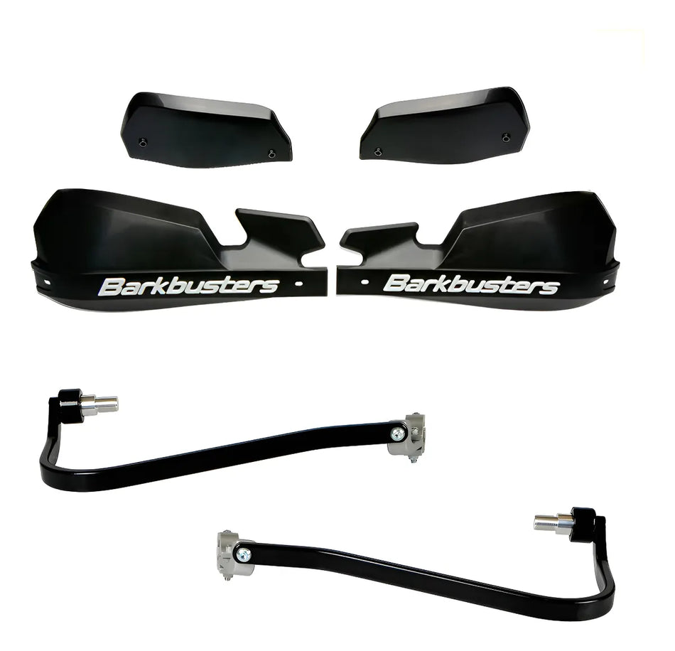 CUBRE PUÑOS ALUMINIO YAMAHA MT-07 13-20 - NEGRO/BLANCO [INCLUYE PLASTICOS VPS] - BARKBUSTERS