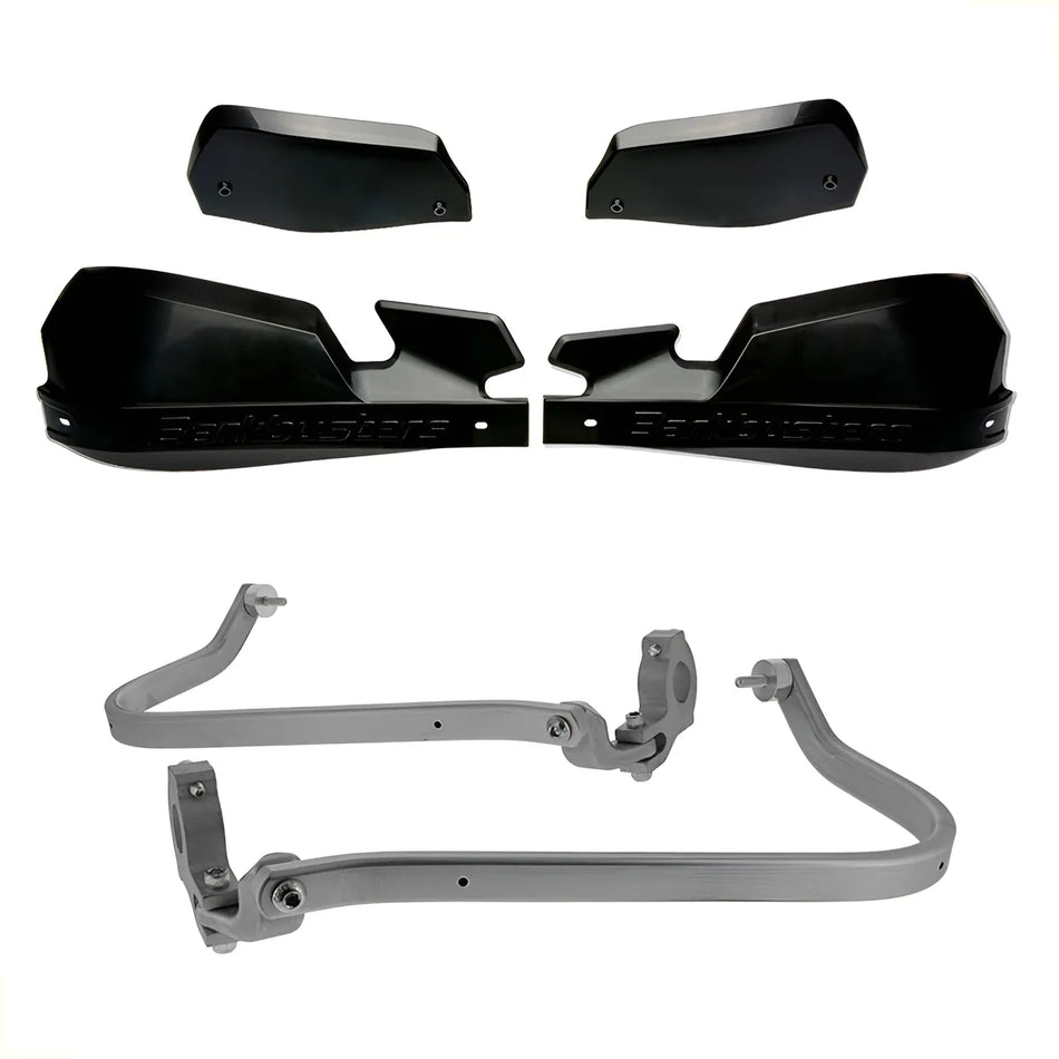 CUBRE PUÑOS ALUMINIO KTM 390 ADVENTURE - ROYAL ENFIELD HIMALAYAN 16-21 - BAJAJ DOMINAR 400 - YAMAHA XT 660R - NEGRO/NEGRO [INCLUYE PLASTICOS VPS] - BARKBUSTERS