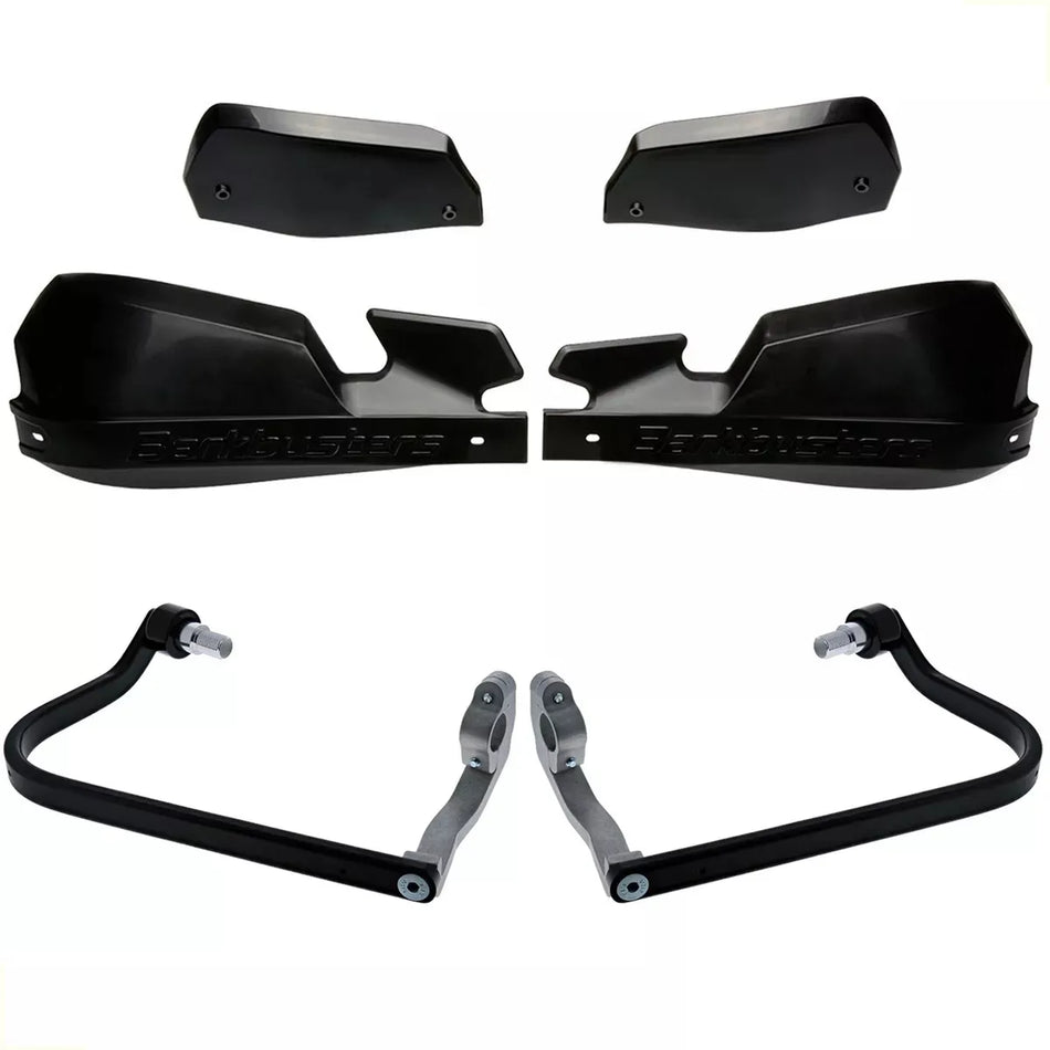 CUBRE PUÑOS ALUMINIO YAMAHA MT 07 21-25 - MT 09 SP 18-20 - XSR 900 16-21 - MT 09 TRACER 14-20 - MT 09 13-20 - CF MOTO 450 NK - NEGRO/NEGRO [INCLUYE PLASTICOS VPS] - BURKBUSTERS