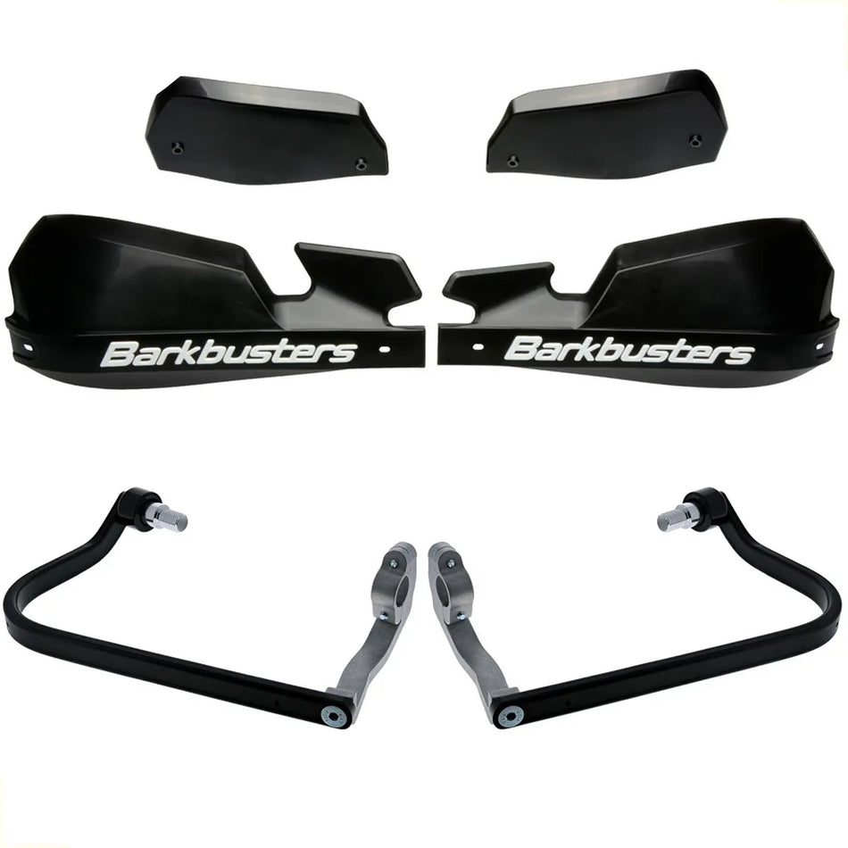 CUBRE PUÑOS ALUMINIO YAMAHA MT 07 21-25 - MT 09 SP 18-20 - XSR 900 16-21 - MT 09 TRACER 14-20 - MT 09 13-20 - CF MOTO 450 NK - NEGRO/BLANCO [INCLUYE PLASTICOS VPS] - BURKBUSTERS