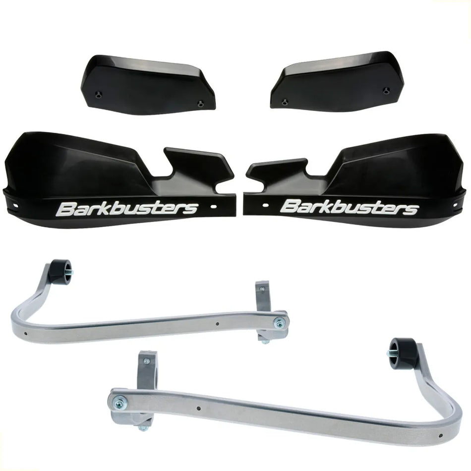 CUBRE PUÑOS ALUMINIO ROYAL ENFIELD SCRAM 411 - NEGRO/BLANCO [INCLUYE PLASTICOS VPS] - BARKBUSTERS