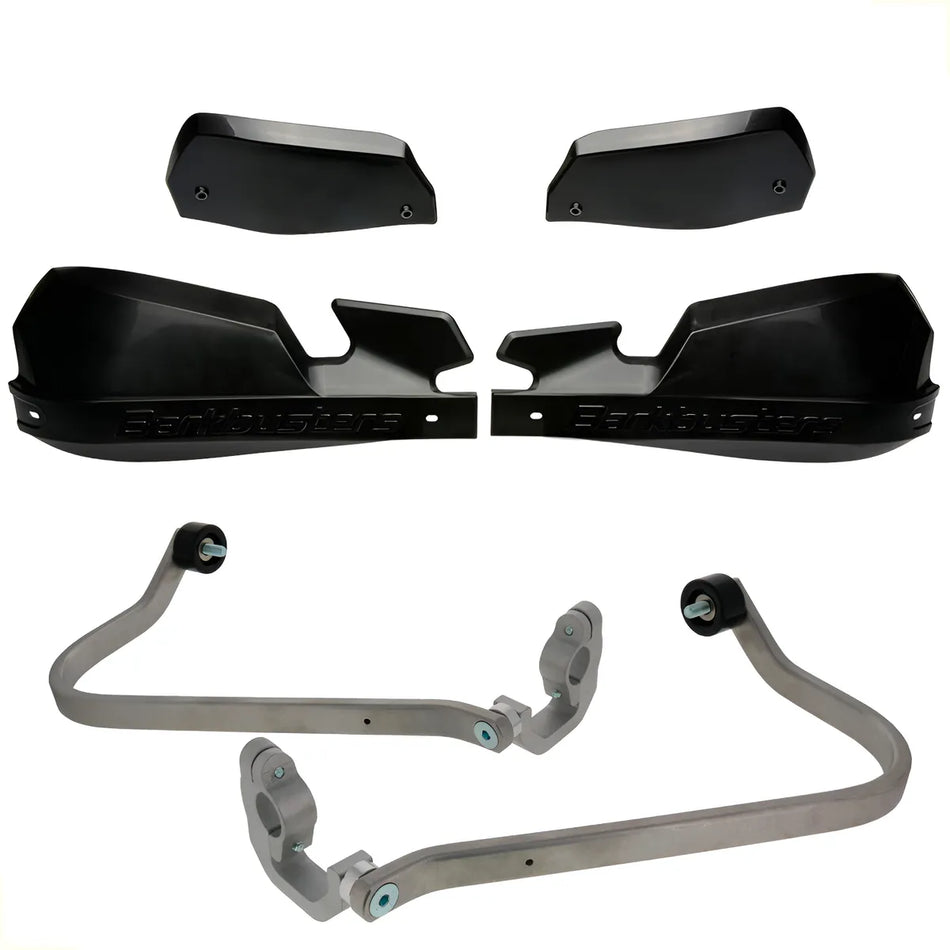 CUBRE PUÑOS ALUMINIO ROYAL ENFIELD HIMALAYAN 23-24 - NEGRO/NEGRO [INCLUYE PLASTICOS VPS] - BARKBUSTERS