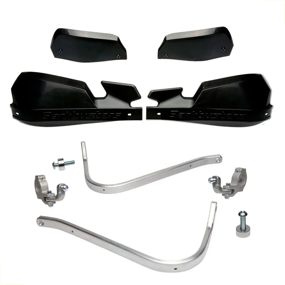 CUBRE PUÑOS ALUMINIO KTM 790/890/1090/1190 ADVENTURE - 1290 SUPER ADVENTURE 15-20 - HUSQVARNA 901 NORDEN - NEGRO/NEGRO [INCLUYE PLASTICOS VPS] - BARKBUSTERS