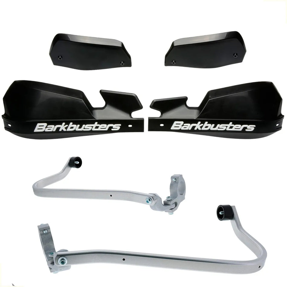 CUBRE PUÑOS ALUMINIO TRIUMPH TIGER 660 SPORT - NEGRO/BLANCO [INCLUYE PLASTICOS VPS] - BARKBUSTERS
