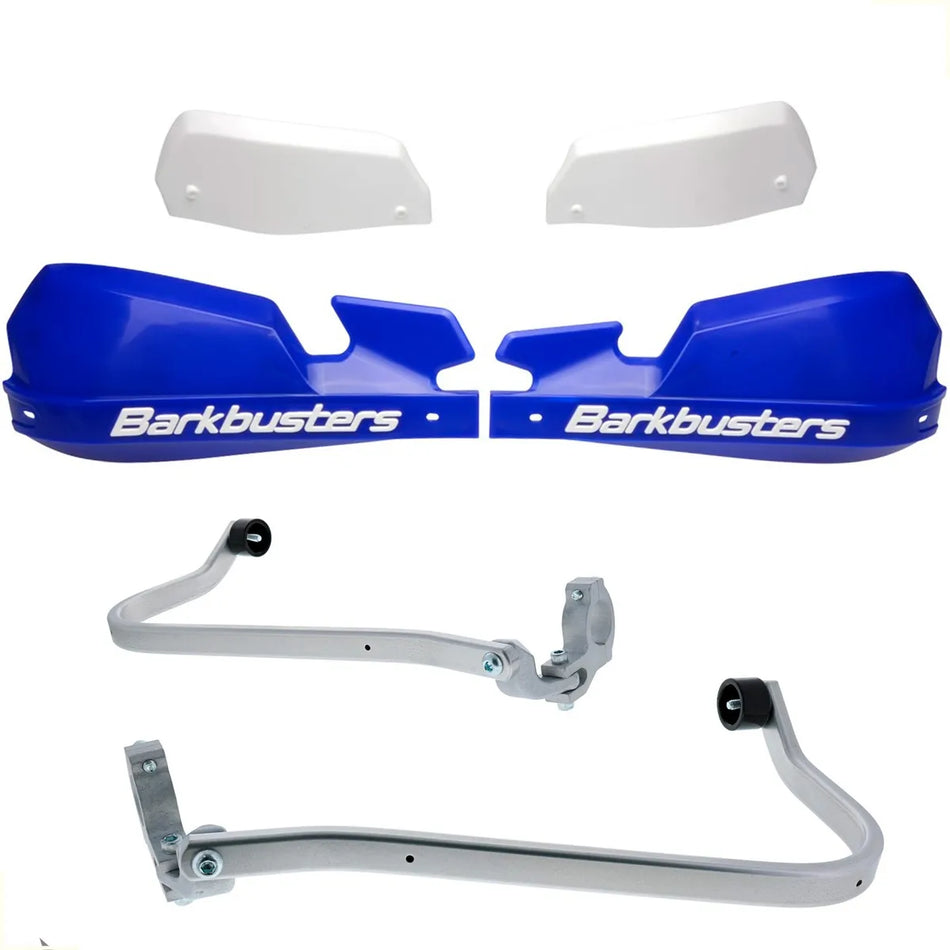 CUBRE PUÑOS ALUMINIO TRIUMPH TIGER 660 SPORT - AZUL/BLANCO [INCLUYE PLASTICOS VPS] - BARKBUSTERS