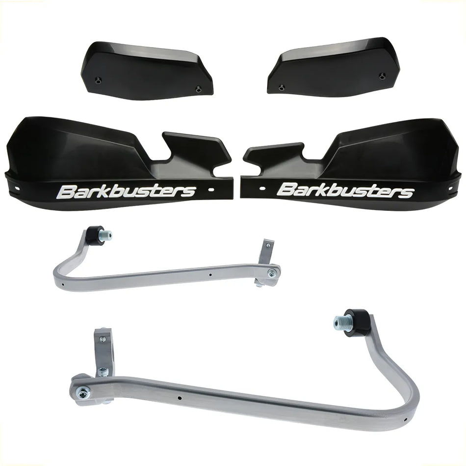 CUBRE PUÑOS ALUMINIO APRILIA TUAREG 660 - NEGRO/BLANCO [INCLUYE PLASTICOS VPS] - BARKBUSTERS