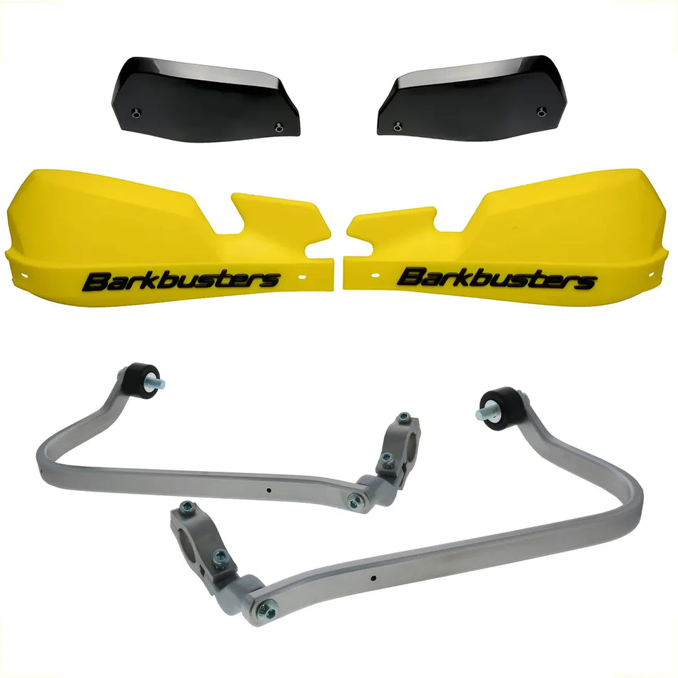 CUBRE PUÑOS ALUMINIO SUZUKI V-STROM 800 DE - AMARILLO/NEGRO [INCLUYE PLASTICOS VPS] - BARKBUSTERS