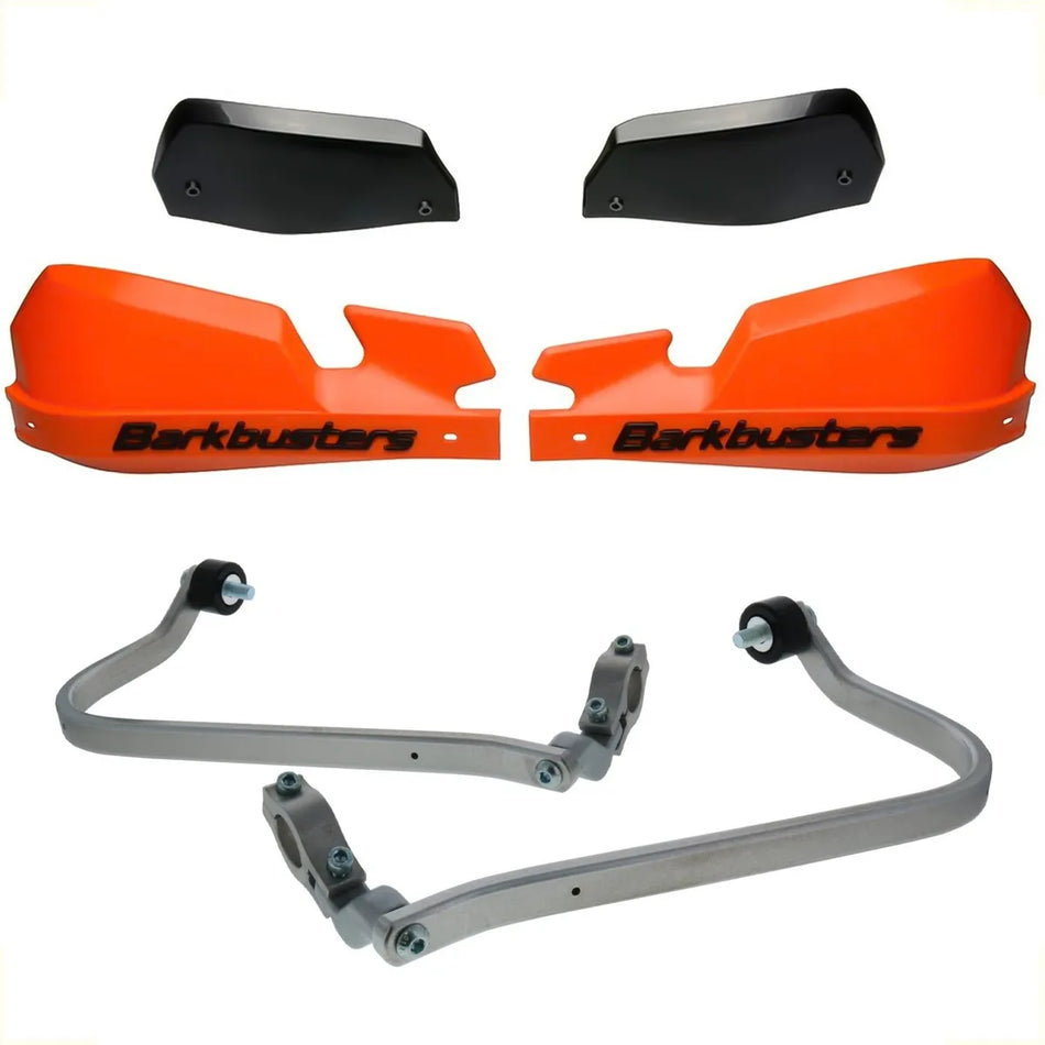CUBRE PUÑOS ALUMINIO SUZUKI V-STROM 800 DE - NARANJA/NEGRO [INCLUYE PLASTICOS VPS] - BARKBUSTERS