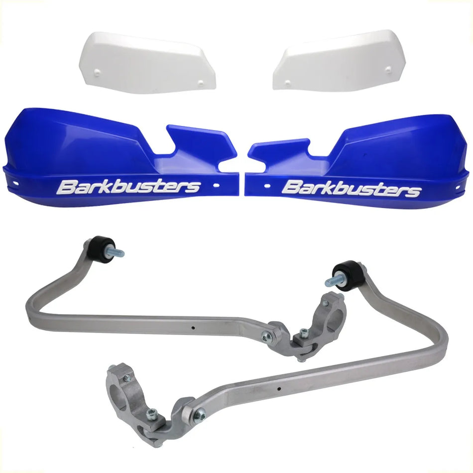CUBRE PUÑOS ALUMINIO BMW F 900 GS ENDURO - AZUL/BLANCO [INCLUYE PLASTICOS VPS] - BARKBUSTERS