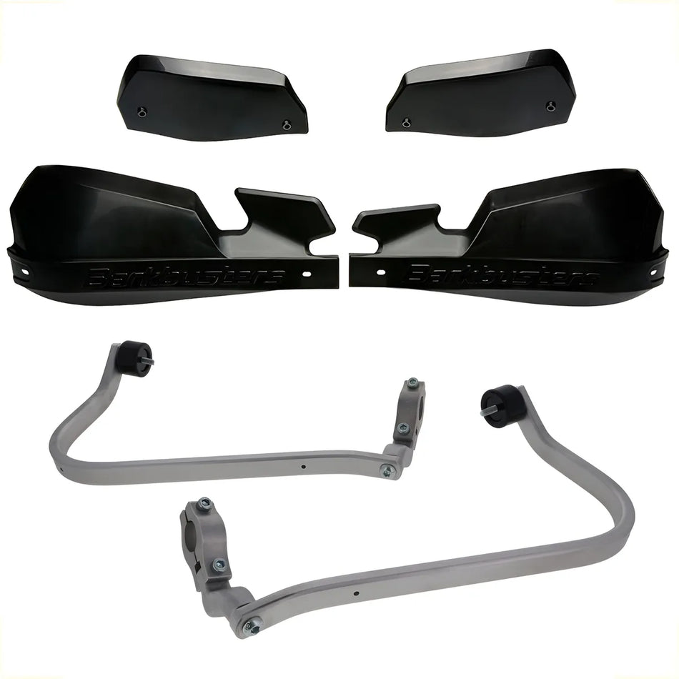 CUBRE PUÑOS ALUMINIO TRIUMPH SCRAMBLER 400 X - NEGRO/NEGRO [INCLUYE PLASTICOS VPS] - BARKBUSTERS