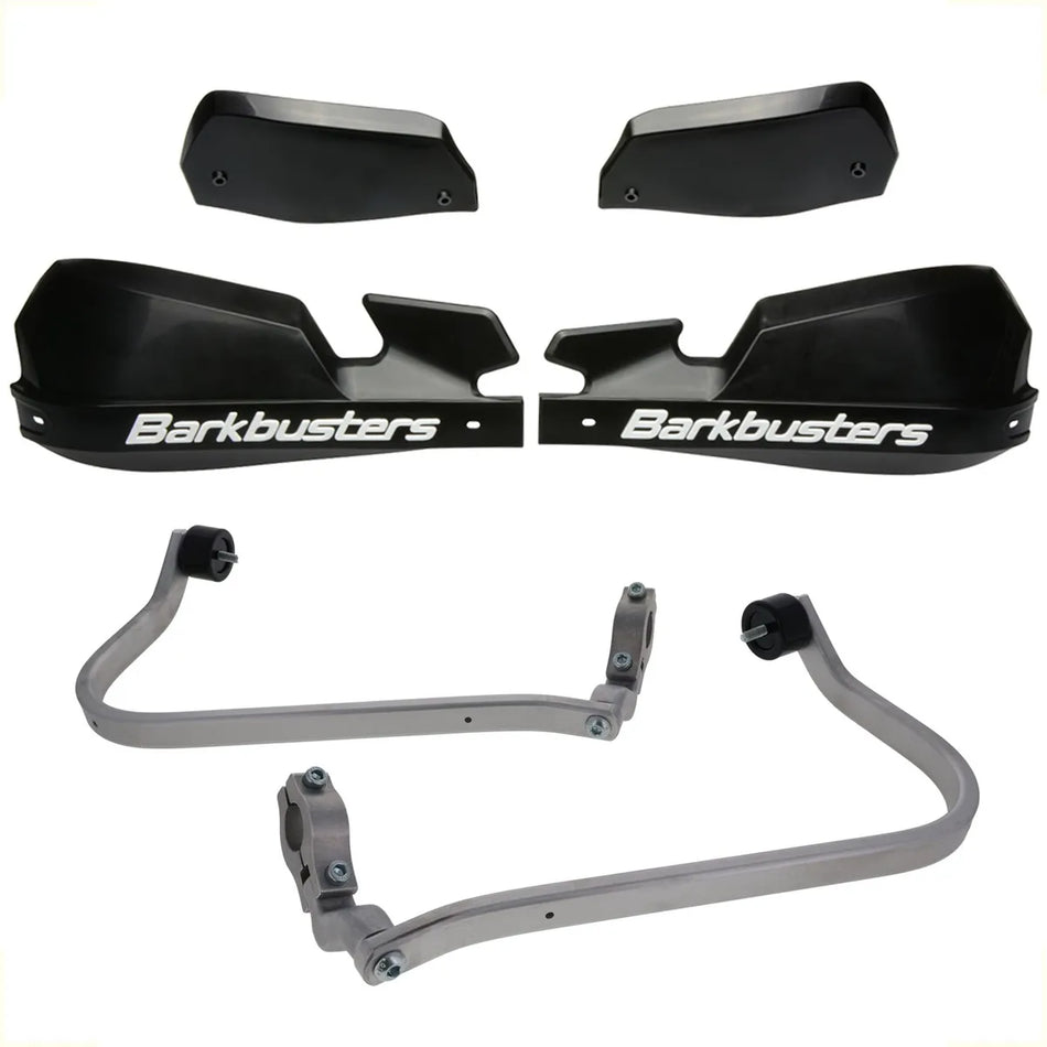 CUBRE PUÑOS ALUMINIO TRIUMPH SCRAMBLER 400 X - NEGRO/BLANCO [INCLUYE PLASTICOS VPS] - BARKBUSTERS